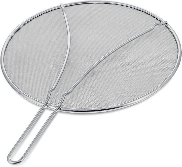 13--Spritzschutz Aus Edelstahl mit Feinmaschigem Spritzschutz und Ruhenden FüßEn Netzabdeckung Zur Verhinderung Von ÖLve...