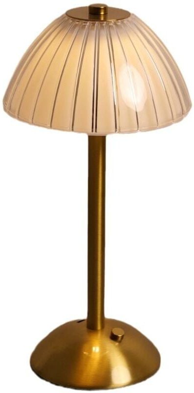 Moderne wiederaufladbare kabellose Tischlampe, dimmbare Touch-LED-Nachttischlampe, tragbare goldene Tischlampe für den I...