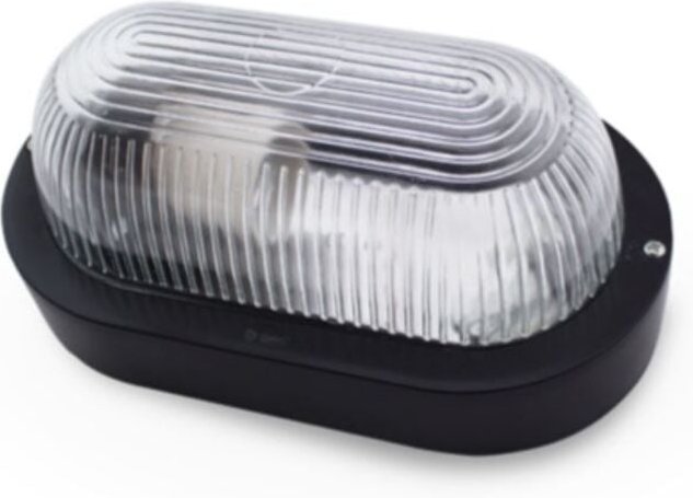 GSC - O27 ovale Wandleuchte aus schwarzem Thermoplast 0700645