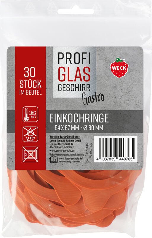 Thumbnail - 30er Beutel Gummiringe Weck 54 x 67 mm ¯ 60mm 76133
