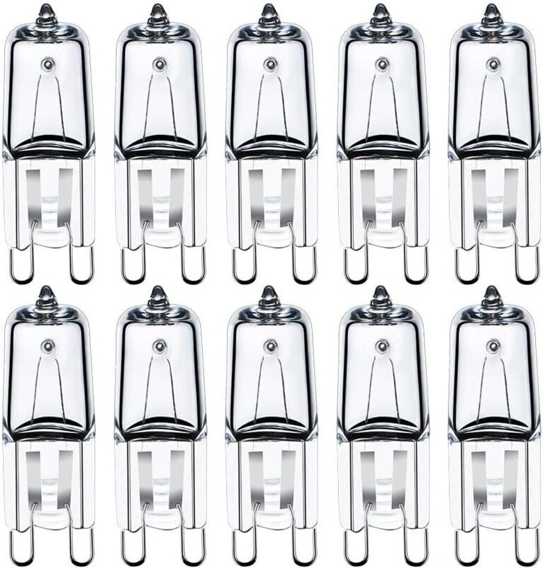 Memkey - G9-Halogenlampen, 45 w, transparent, G9-Kapselbirnen, 230 v, warmweiß, dimmbar, 10 Stück