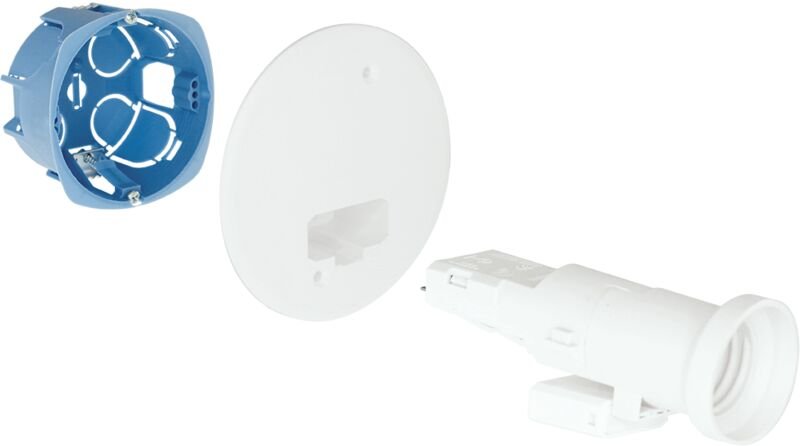 Eur Ohm - dcl Wanddose - Tiefe 40mm - xl pro Ø67/68mm + Fassung E27