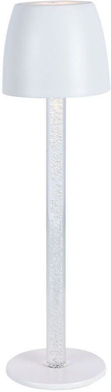 V-TAC 3W LED Tischleuchte Schwarz und Transparent Wiederaufladbar, Touch Dimmbar Warmweiß