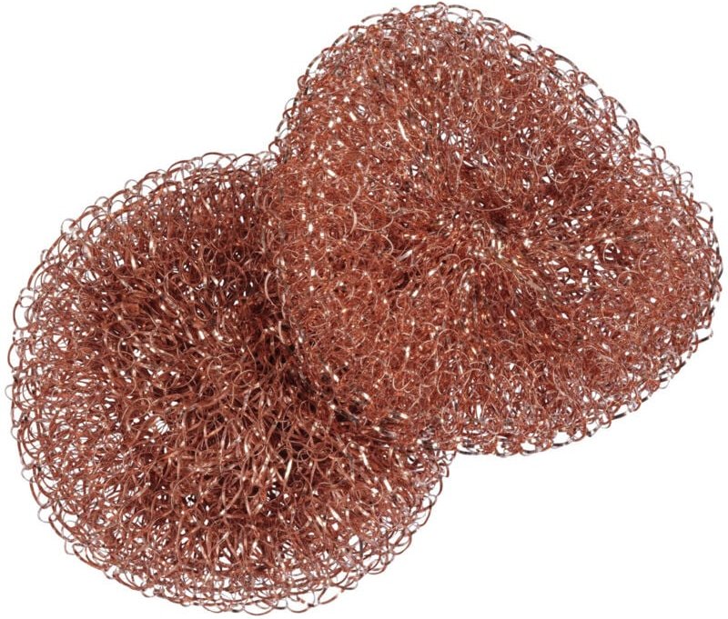 WENKO Kupferputzlinge Kupfer Schwamm Schmutz Reiniger Töpfe 2er Pfannen Cobi