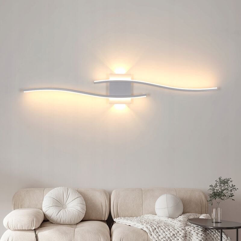 Comely - Moderne 3000k led lineare weiße Wandleuchte für Wohnzimmer 3100lm