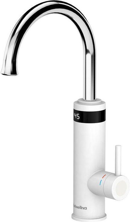 Thumbnail - Küchenarmaturen Edelstahl Wasserhahn mit Durchlauferhitzer led Digitalanzeige Elektrischer Wasserhahn Küche 360° Drehung...