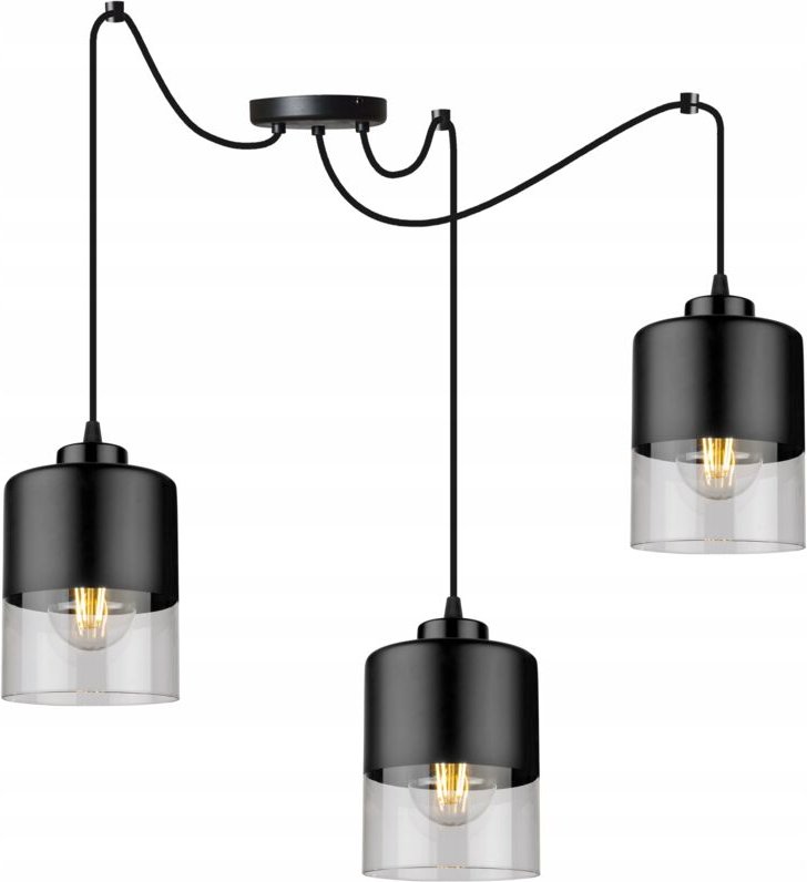 Moderne Glasspinnen-Deckenhängelampe