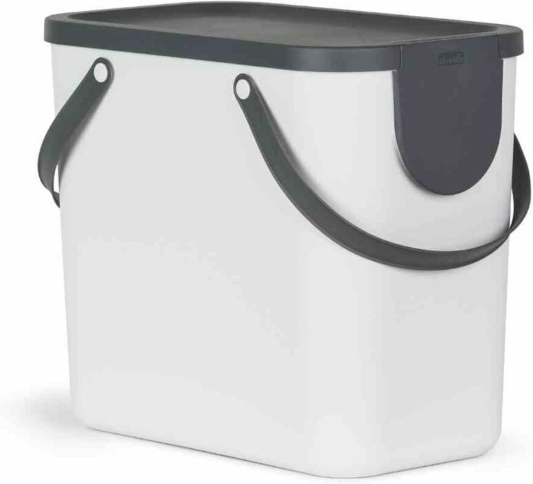 Qfplus - Rotho Mülltrennungssystem Albula 25 l 40 x 23,5 x 34 cm Recyclingbehälter Eimer