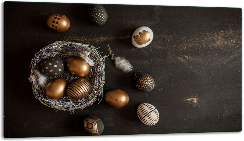 Glasschild Schneidebrett 52x30 Feertage