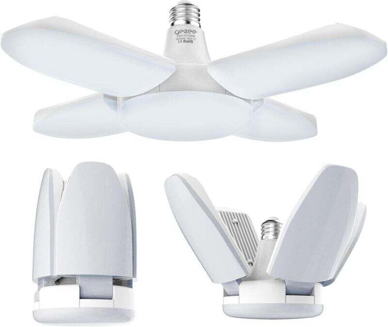 LED-Deckenleuchte für die Garage, 60 W, E27, 6500 K, 6000 lm, für Werkstatt, Lager und Werkstatt (1 Stück)