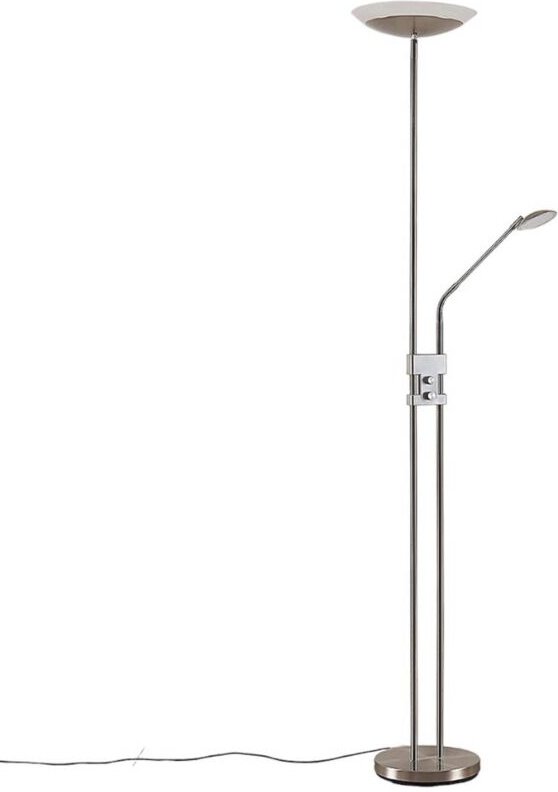 Lindby - led Stehlampe 'Jonne' aus Metall dimmbar für Wohnzimmer & Esszimmer von