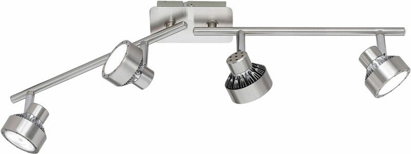 Wofi - Spotleiste Deckenleuchte Deckenlampe Wohnzimmer leuchte bewegliche Spots 3 Stufen Dimmer, Metall, led, LxBxH 61x1...