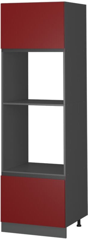 Vicco - Mikrowellenschrank R-Line, Rot, 60 cm J-Shape