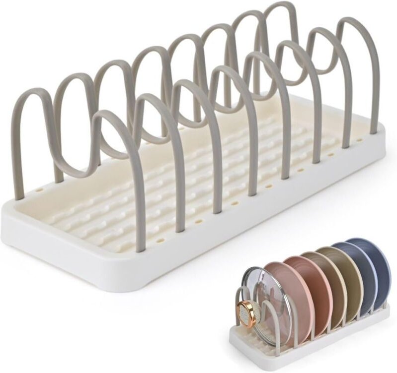 Nelken-Schublade mit Deckelhalter, verstellbar, für Töpfe und Pfannen, universell einsetzbar, platzsparend im Küchenschr...