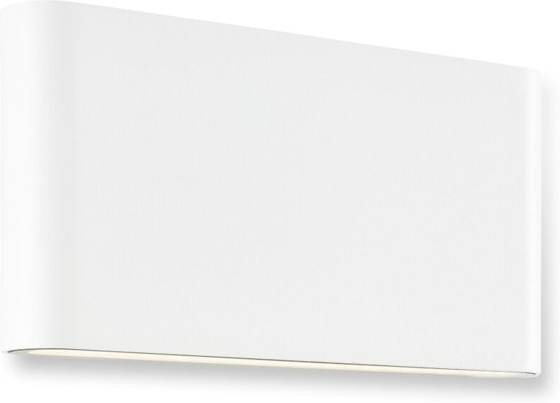 Welbie led Außenwandleuchte weiß, 14W integriert, 1300 Lumen, Warmweiß (3000K), IP54 spritzwassergeschützt, Up- & Downli...