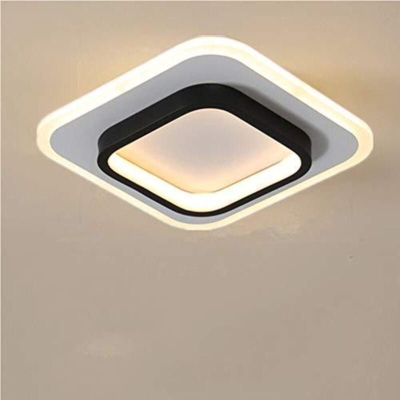 Goeco - LED-Deckenleuchten, Quadratische Deckenleuchten 22W, Deckenlampe 3500K für Badezimmer, Wohnzimmer, Schlafzimmer,...