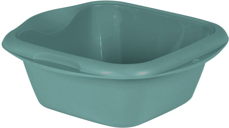 Thumbnail - Quadratische grüne Eukalyptus-Waschtischschale - Eda