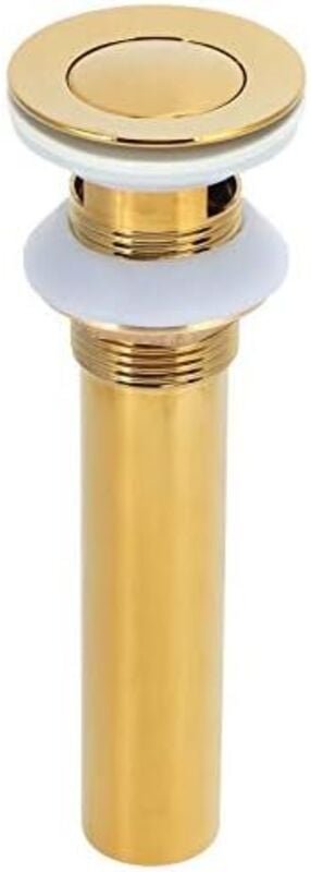 19 × 6 × 3,1 cm) Abflussstöpsel aus gebürstetem Gold für Waschbecken, Pop-Up-Abflusssieb für Waschbecken, Abflusssieb fü...