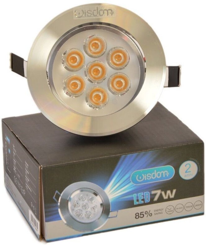 Trade Shop - LED FARETTO ORIENTABILE AUS WISDOM 7W CALDO UND FRED FÜR KONTROLLEOFF -