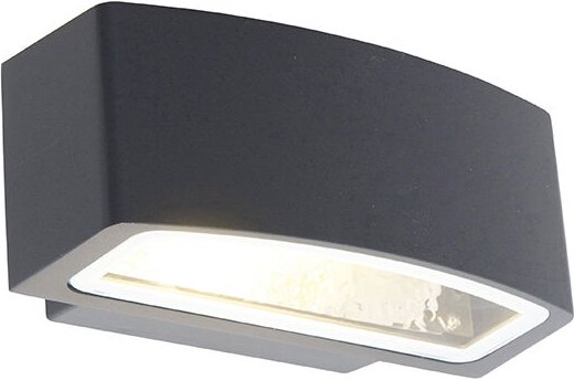 Moderne Außenwandleuchte Graphit 14,3 cm IP44 - Latina