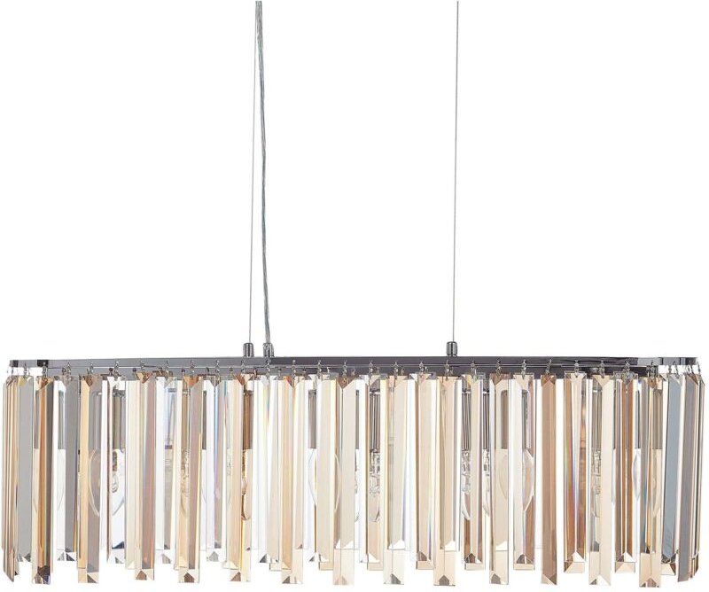 Kronleuchter MANDEO Glas Silber