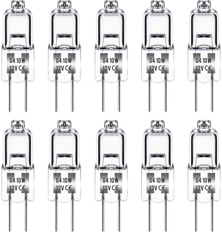Spezifische Glühbirne, G4 12V 10W Glühbirne, 10er-Pack
