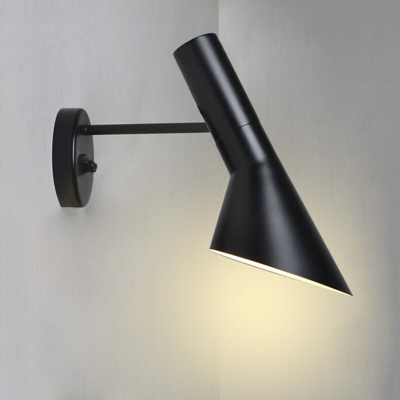 Moderne nordische Wandlampe mit Schalter, elegantes verstellbares Design, schwarze E27-Leselampe für Schlafzimmer und Wo...