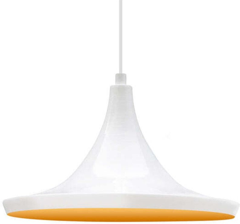 Großer Kronleuchter aus Weißem Metall, Einfache Pendelleuchte für Küche, Wohnzimmer, Café, Büro und Bäckerei