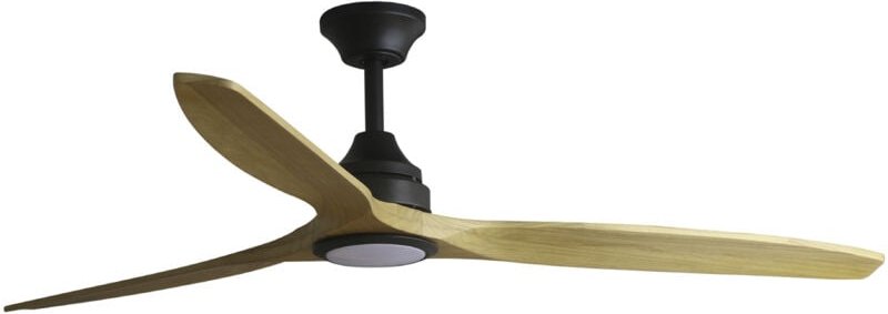 Alo Ventilator mit Licht schwarz/Holz