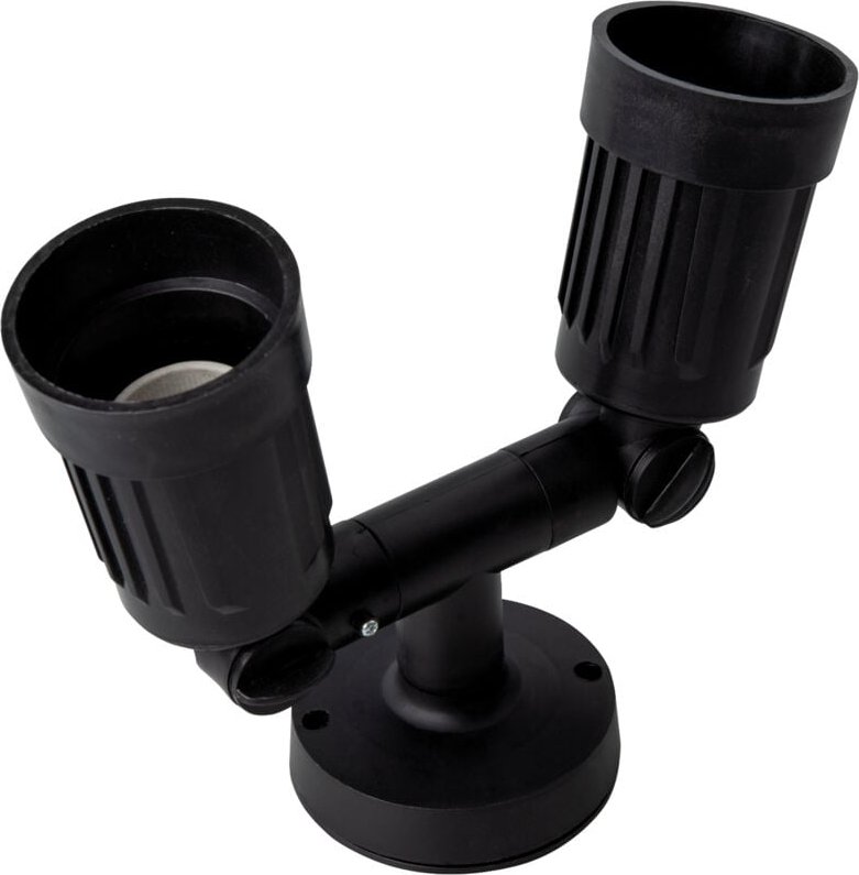 IP44 Matel Double 2xE27 Gartensockelprojektor