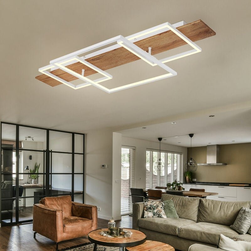 Globo - Deckenlampe Deckenleuchte led Esszimmer 3 Stufen Dimmer Wohnzimmerlampe modern led, Aluminium Metall, 1x 32W 200...