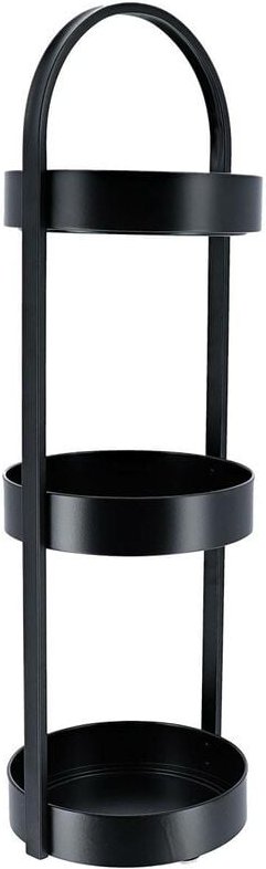 Runder metalltisch mit 3 ebenen - schwarz Tendance