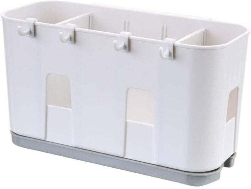 1 pz. Scolapiatti per utensili da cucina, coltello, forchetta, cucchiaio, scolapiatti, cestello per asciugatura del lava...