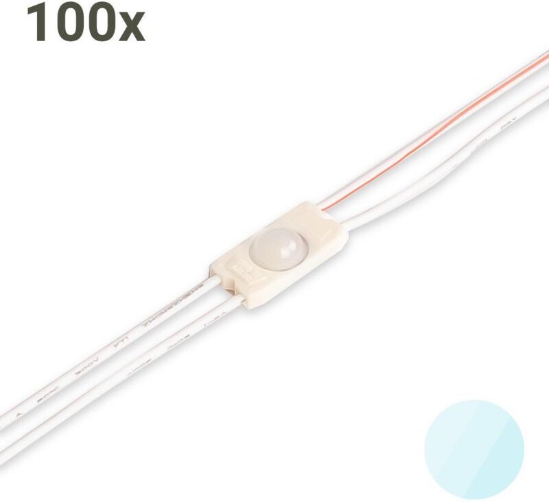 LED Minimodul 6500K 0,3W 160° 12V IP65 (100 Stück VPE)