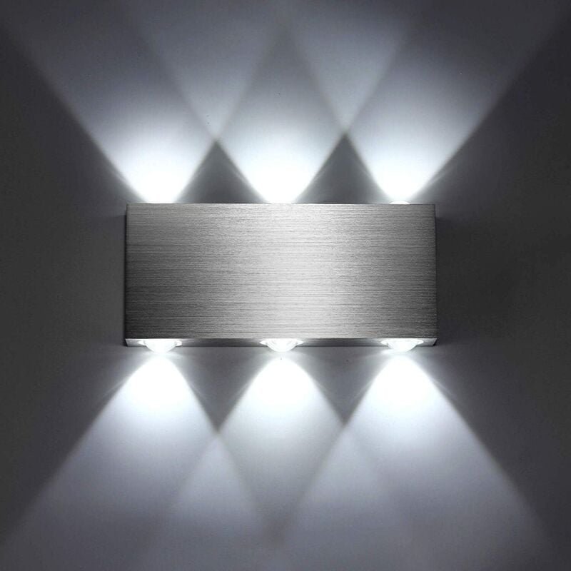 18W LED-Wandleuchte für den Innenbereich, modern, quadratisch, Up-Down-Aluminium-Wandlampe, Dekorationsbeleuchtung für S...