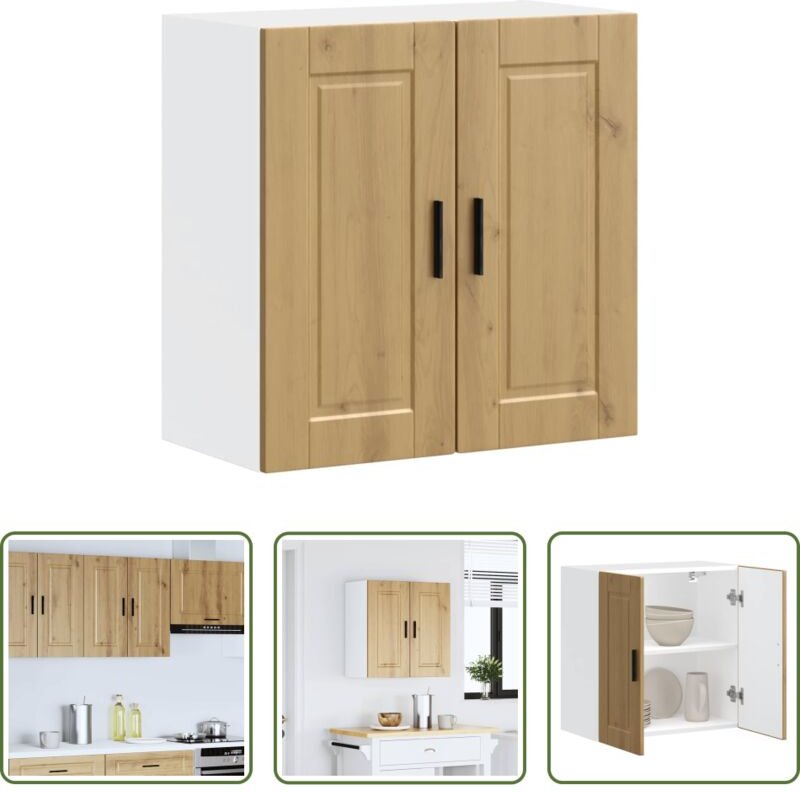 Holzwerkstoff - Küchen-Hängeschrank Porto Artisan-Eiche Holzwerkstoff