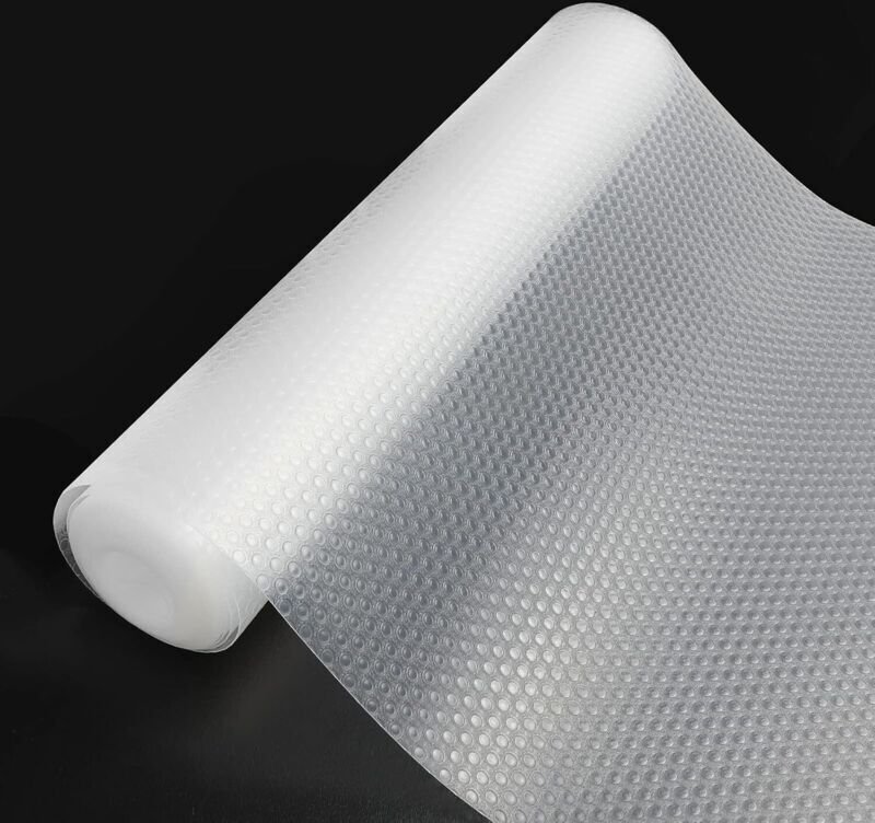 Rutschfeste, nicht klebende Schubladeneinlage, antibakterielle und abwaschbare transparente Küchen- und Kühlschrankmatte...