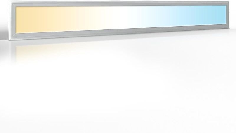 CCT LED Panel 120x15cm 36W 3000K- 6000K silber