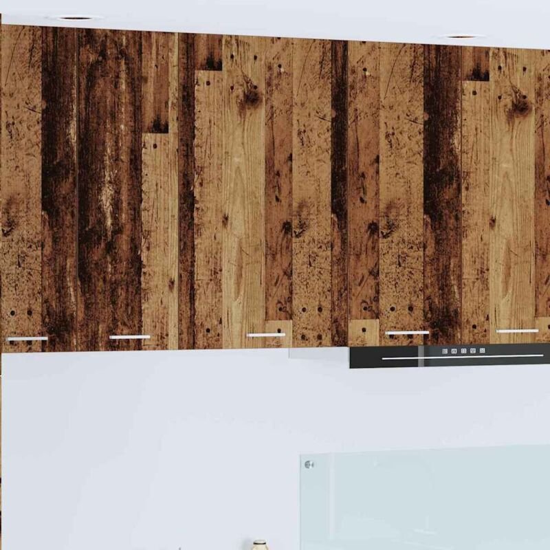 Thumbnail - Hängeschrank mit Tür Riga Altes Holz und Weiß 50 x 31 x 80 cm vidaXL