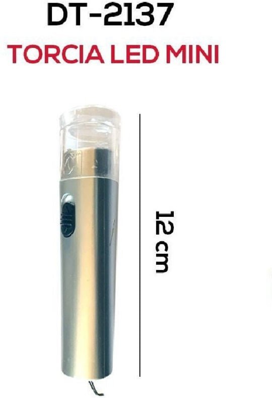 Trade Shop Traesio - Trade Shop - 3er Set Mini smd led Taschenlampe 12cm Tasche tragbar für Camping DT-2137 -