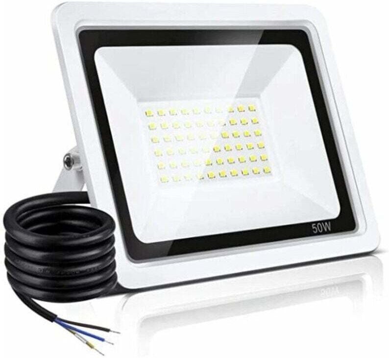 YMYNY 50W LED-Flutlicht für den Außenbereich, Warmweiß, 3000K, IP66, wasserdichtes LED-Flutlicht, 10000LM, superhelles w...