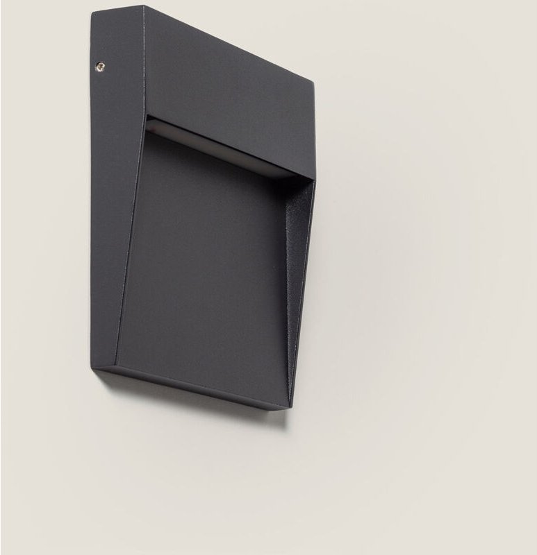 LED-Wandleuchte Außen 6,5W cct Wählbar Oberfläche Quadratisch Jade Schwarz