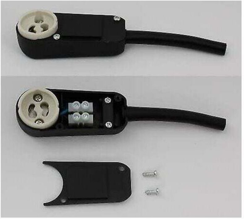 Packung mit 10 Anschlussdosen, GU10-Fassung für LED- und Halogen-Einbaustrahler