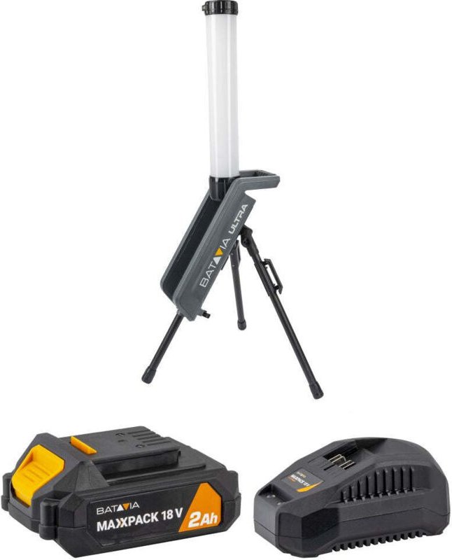 18V Hybrid-LED-Arbeitsleuchte 360° - Inkl. 2.0 Akku & Ladegerät