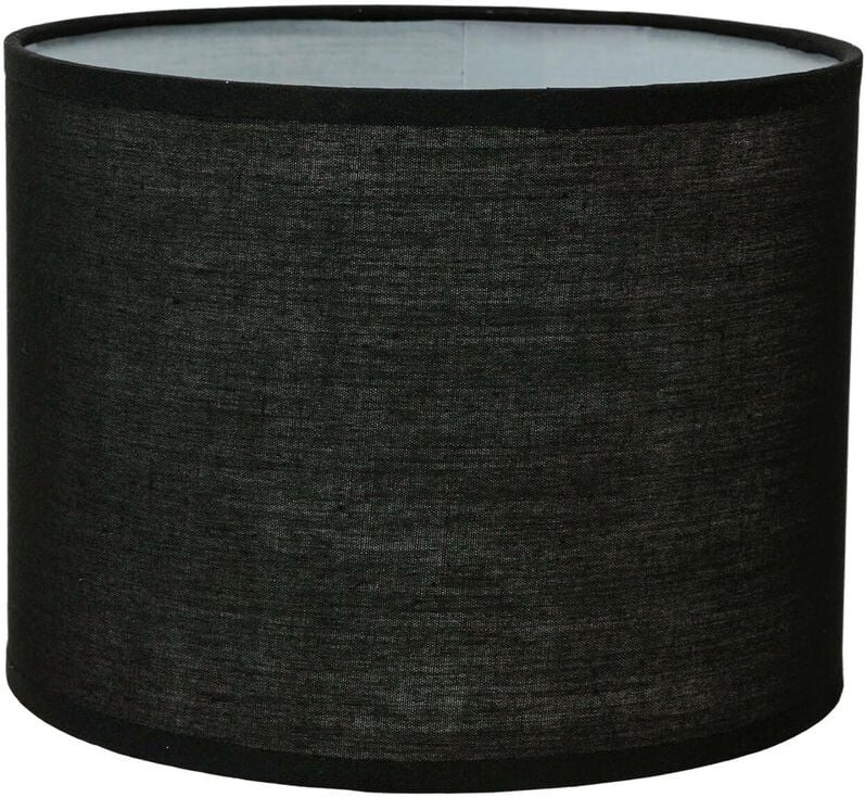 Schwarzer Lampenschirm Stoff für E14 Tischleuchte