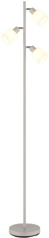 Stehlampe Standleuchte Beistellleuchte 3xE14 Glas opal sandfarben schwenkbar