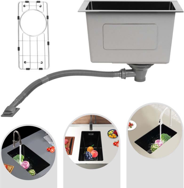 OUKANING Bathroom faucet with sliding earphone, brass sink fixing device, single bathroom battery for sink, mixed fixing...