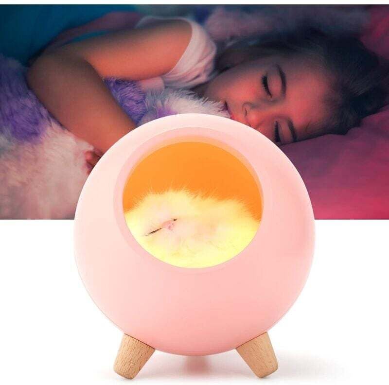 LED-Nachtlicht für Kinder, wiederaufladbare Touch-Nachttischlampe, Katzenlampe als Geschenk für Schwangere, Kinder und B...