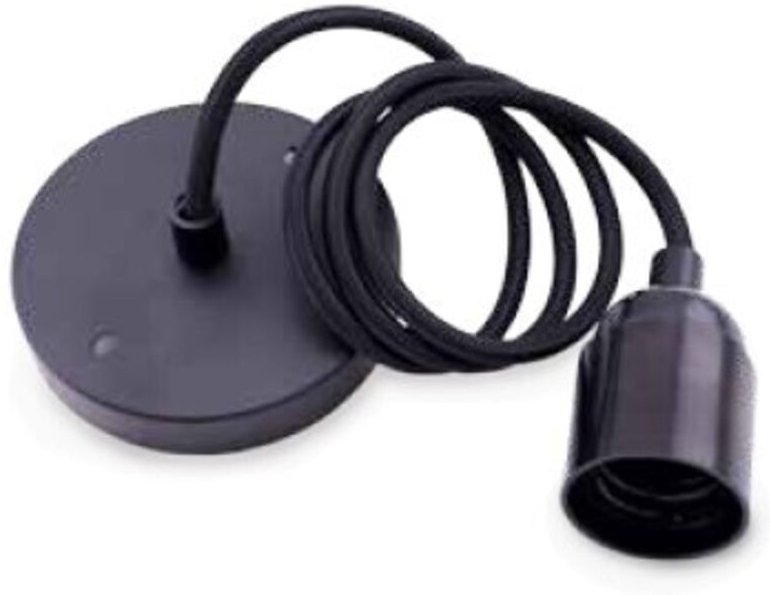 GSC - Pendelleuchtenhalter 1M schwarzes Kunststoffkabel 0704712