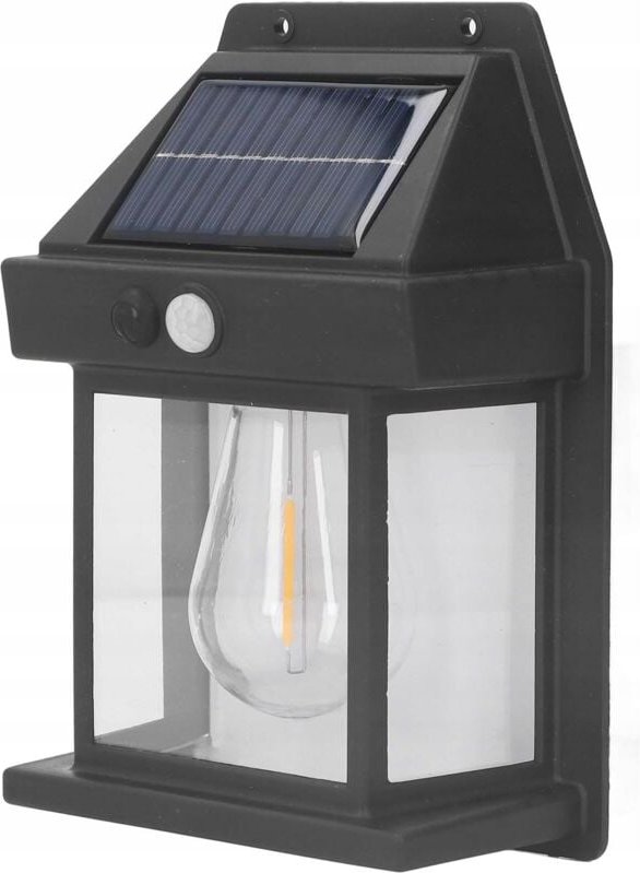 Solar-Gartenlampe Mit Sensor, Wandleuchte, Warmfarbene Led